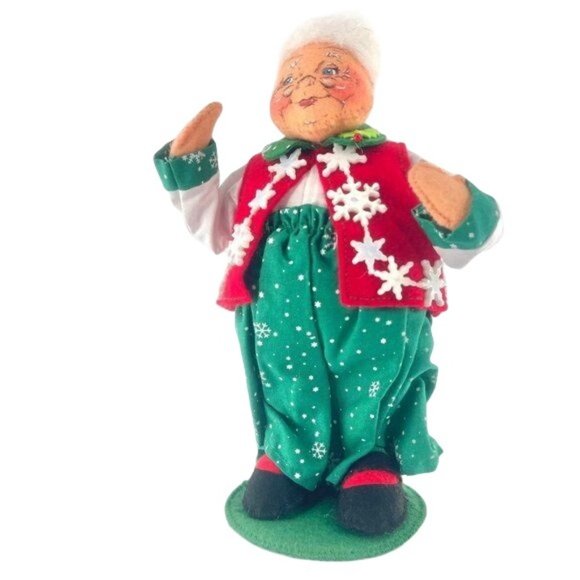 Analee Vintage Mrs. Claus Christmas Card Holder 1960's Handmade Collectable - Picture 1 of 5